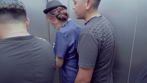 Horny Chinese fly attendant elevator action - Perv Milfs n Teens