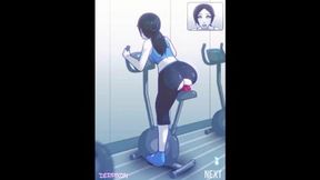 Hentai Female cum on bycicle bike