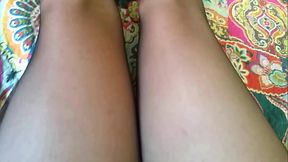 Dani Ripping her Pantyhose and having a Fountain Cum