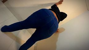 turki curvy hot muslim stepmom wearing jeans pant & show big ass & puffy tits & make me supper horny
