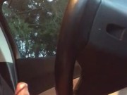 Willie playing with his cock in an Atlanta parking lot