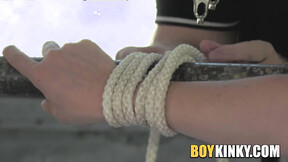 Justin Tiempo has his prick throbbing & licking precum from his masters c