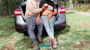 Romantic Love Making in Outdoor - Public Park Romance &amp_ Steamy Car Trunk Softcore Sex