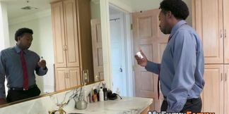 MY FILTHY FAMILY - Ebony stepmom Misty Stone blows BBC before threeway