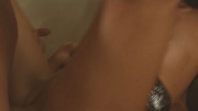 Pleasing Lulu's cum in mouth clip