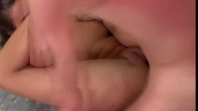 Slutty teen Kelly Kline deep throats and takes it in the ass