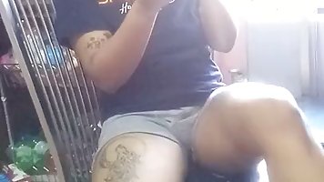 Trini is a sexy, ebony girl with a tattoo who likes to be naughty on web cam