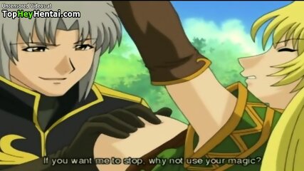 Hentai busty fantasy girl has rough bondage sex