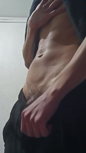 Young Guy with a Big Cock