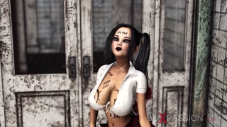 Super hot sexy college girl gets fucked hard by an Evil clown in an abandoned hospital