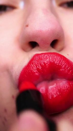 Red Lipstick Seduction
