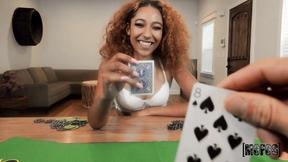 ”Strip Poker with Bombshell Black DickLicker Brixley Benz”