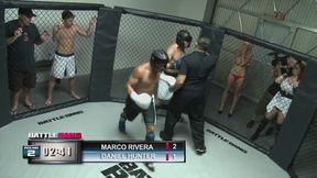 BBW brunette as a today's sex prize on the boxing contest