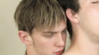 Two adorable twinks passionately suck each other off and fuck deep