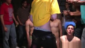 Wrestling college twinks go gay at hazing