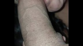 They film me while I give a blowjob to their big cock