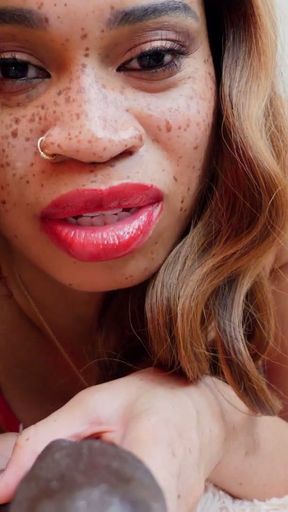 Make Me Bi Real BBC Beta Male Conversion By Ebony Femdom- Goddess Rosie Reed   Clip 1