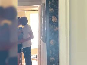 Teen Couple Make Out and Oral in the Mirror