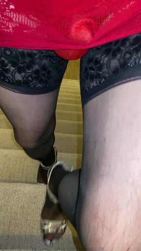 Crossdresser Slut Walk of Shame