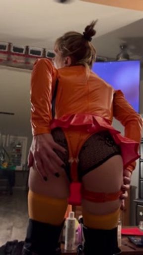 Velma latex milf big tits