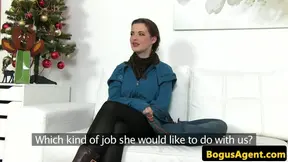 Casted euro amateur fucking through audition