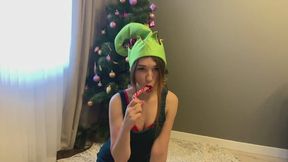 Santa's helper masturbating