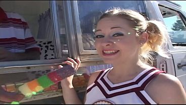 Cindi Loo is a blonde cheerleader who stops by the ice cream truck after school because...