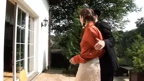 Amateur blonde Benoite gets her ass destroyed at the boss's house