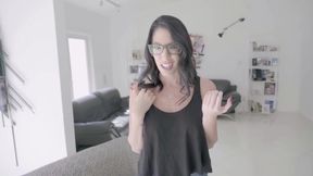 Plowing my geeky brunette stepmom before the divorce