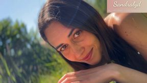 Spanish girl topless gives you a blowjob