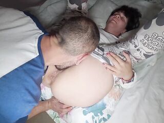 I bang my hawt stepmom and cum inside her soaked bushy vagina. Creampie large shaggy vagina close up