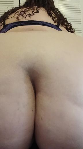 BBW Rides Big Black Dildo