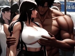 Tifa's Incredible Boobs Get Noticed On The Midgar Educate