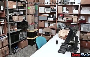 Halloween teen thief as lara croft stripped and fucked