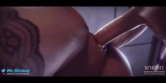 Spider Web Titted Slut Bent Over And Fucked Hard