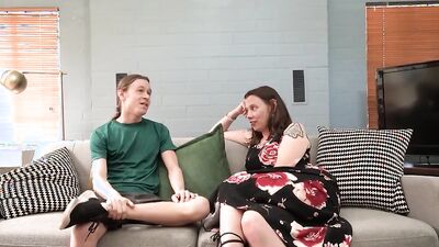 Horny Stepmother Eileen Gets Surprised By Her Stepson’S Huge Cock And Can’T Stop Touching It!