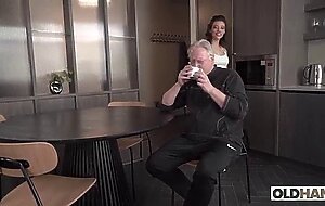 Think you can handle my pussy, old man? emily pink fucks oldhans