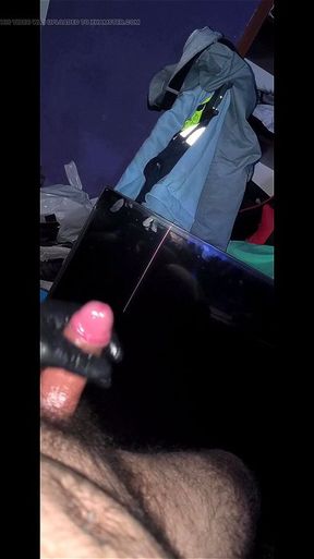 Paja fina con guantes