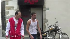 Slut suck XXL cock with sniffing sneakers