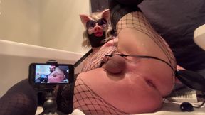 Miss Piggy Tries Inflatable Buttplug