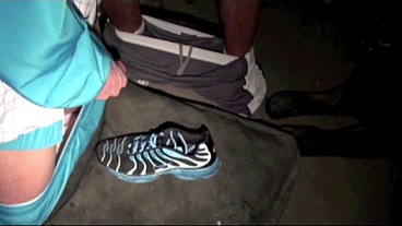 sneaker scally boy in joggin fucked by a scally boy