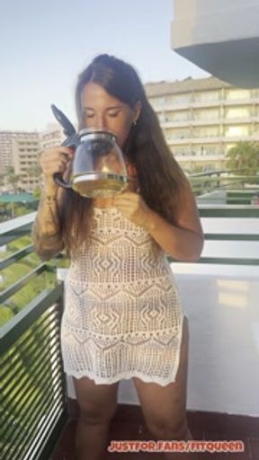 Pissing On The Hotel💦 I Hope Nobody DISCOVER Me😳