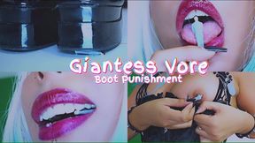 Giantess vore boot punishment - Agatha