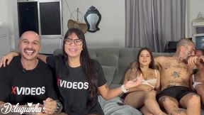 rio de janeiro recepcao calorosa com visita entre atores e atrizes e muito sexo ( sem camiseta )