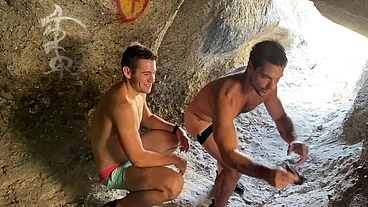 What Happens When Straight Dudes Find A Cave