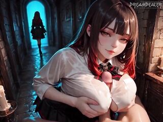 Aurelia Ravenshade Pulls Me Into a Corridor After Curfew - Ai Generated