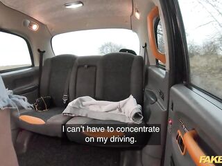 Fake Taxi Golden-haired French chick swallows every drop of cum from a big shlong
