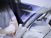 PUBLIC MASTURBATION: Risky masturbation in GYM parking lot & eating my cum after orgasm (4K - 60FPS)