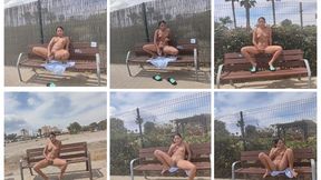 In public I play with my pussy I like to masturbate with the dildo