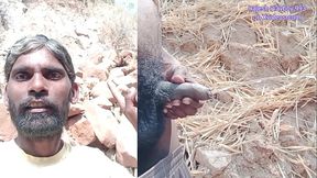 Rajesh Playboy 993 public outdoor Jungle pissing on the rock hill Golden shower spanking